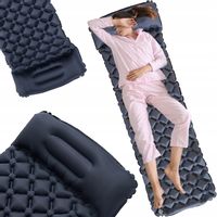 Materac Dmuchany Mata z Poduszką Jednoosobowa Lekka Kempingowa pod Namiot