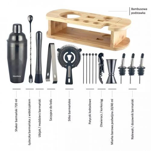 zestaw barmański 16 elementów klausberg kb-7584 na Arena.pl