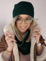 Ciepły KOMPLET damski CZAPKA + KOMIN szal ZIMOWY produkt polski NOWE KOLORY