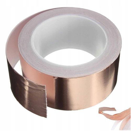 TAŚMA MIEDZIANA ODSTRASZAJĄCA ŚLIMAKI PRZECIW ŚLIMAKOM SAMOPRZYLEPNA 25M na Arena.pl