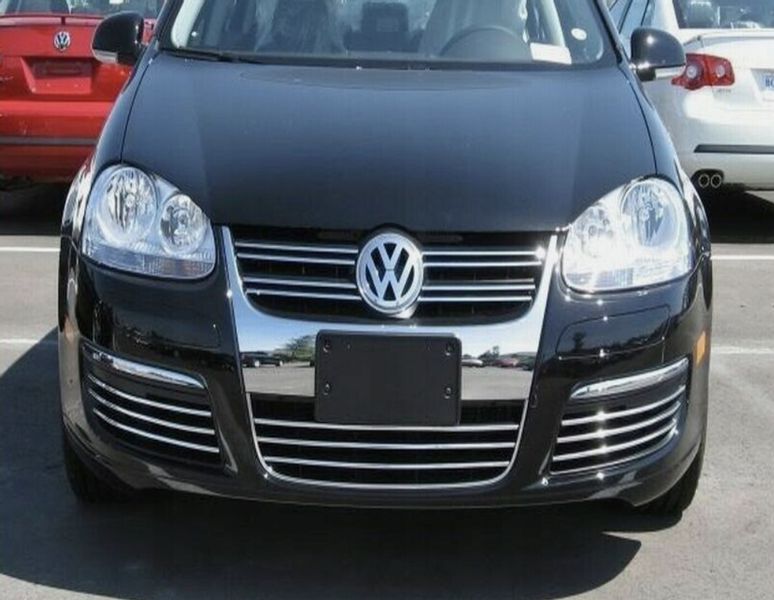 VW Volkswagen Jetta 05-10 - LIstwy chrom grill chromowane na atrapę zdjęcie 1