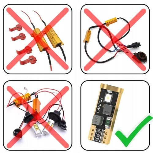 2x Żarówka LED W5W T10 S5 6000K biel MOCNE DIODY CSP SERIA PRO WHITE CANBUS na Arena.pl