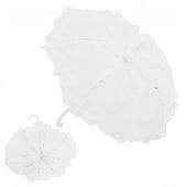 Biały Mini koronkowy parasol ślubny Parasol