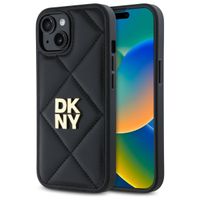 dkny dkhcp15spqdslk iphone 15 6.1       czarny/black quilted stack logo