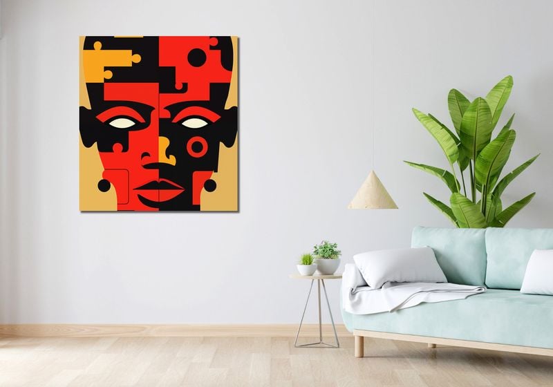 Obraz 90x100cm Puzzle Tożsamości zdjęcie 2