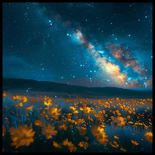 Plakat 90x90cm Nocne Niebiosa zdjęcie 2
