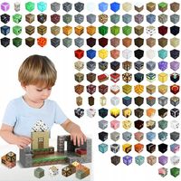 KLOCKI MAGNETYCZNE KLOCKI SZEŚCIANY 100 KLOCKÓW + 5 LUDZIK KLOCKI PIKSELE