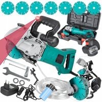 BRUZDOWNICA DO BETONU LASER REGULACJA BRUZD ZRASZANIE TARCZ ZESTAW XXL