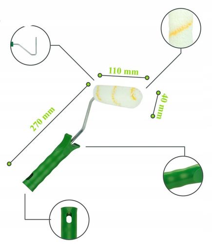 ZESTAW MALARSKI WAŁEK PĘDZEL KUWETA ŚCIANY SUFITY na Arena.pl