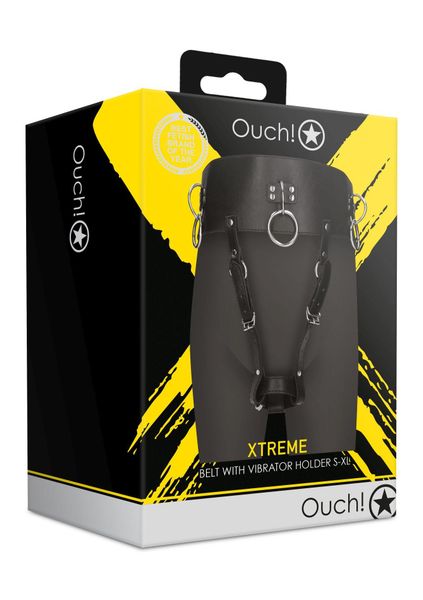 belt with vibrator holder - black zdjęcie 1