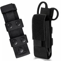 Ładownica pokrowiec etui na stazę taktyczną molle czarna 18x6 cm