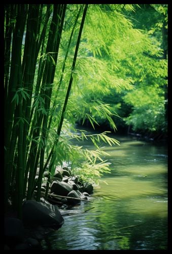 Plakat 40x60cm Spokój Bambusów na Arena.pl