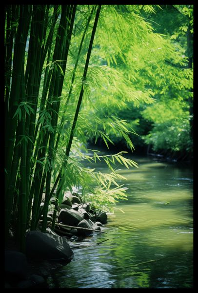 Plakat 40x60cm Spokój Bambusów zdjęcie 2