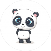 Opłatek na tort Urodziny Miś Misiu Panda Misiek Tekst Gratis