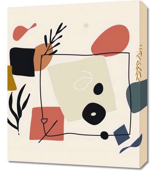 Obraz 50x60cm Abstrakcyjny Dialog zdjęcie 1