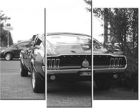70 90CM OBRAZ 3 ELEM CLASSIC MUSTANG 55LANEY69 ŚCIENNY DRUK PŁÓTNO
