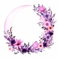 Opłatek na tort Ramka Boho Kwiaty Okazjonalny  Happy Birthday