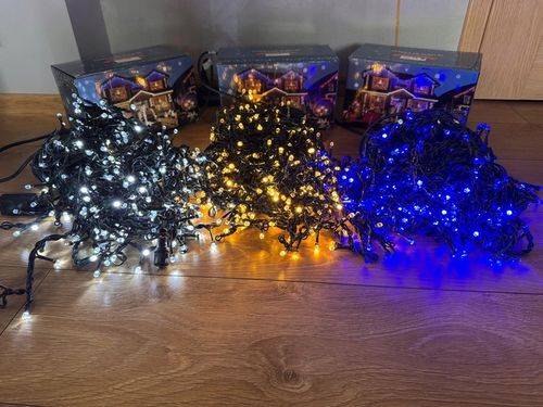 Sople 440 LED Girlanda Biała Zimna Flash Zewnętrzna IP44 31,7m gruby przewó na Arena.pl