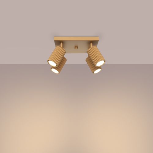 Plafon KARBON 4 złoty na Arena.pl