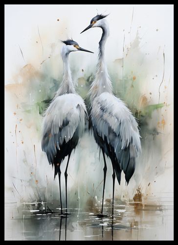 Plakat 39,5x55cm Tańczące Czaple na Arena.pl
