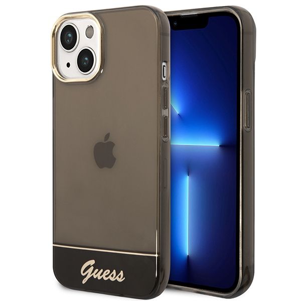 Etui Guess do iPhone 15 Plus, iPhone 14 Plus, Czarny zdjęcie 1