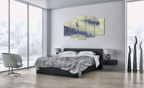 Obraz Na Płótnie - Orzeł Las Mgła - 160X85 Cm - Ea160X85-3853 na Arena.pl