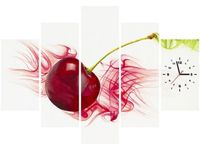 105CM 150CM ZEGAR 5 ELEM SOCZYSTA WIŚNIA DRUK OBRAZ