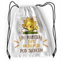 Plecak Dla Marysi Sportowy Szkolny Worek Torba Z Nadrukiem Ze Zdjęciem