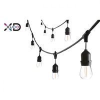 GIRLANDA LED 10M E27 1W IP44 CIEPŁY BIAŁY FILAMENT