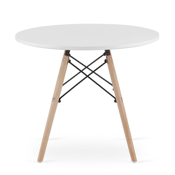 Stolik MAKSI Okrągły 60cm - biały zdjęcie 3