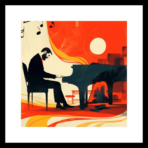 Plakat 30x30cm Pianista na Arena.pl