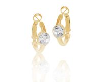 Kolczyki klasyczne z kamieniem z kolekcji Classic (P11873AU)