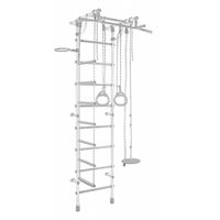 drabinka gimnastyczna Gamma Plus biało-szary