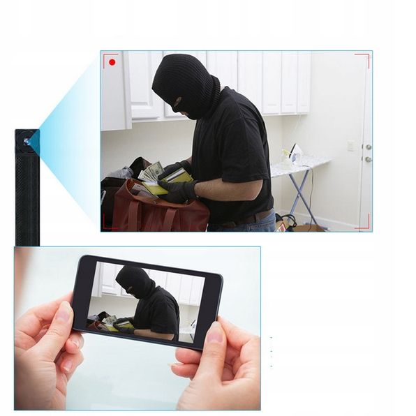 MINI KAMERA SZPIEGOWSKA ELASTYCZNA WIFI JAK GUZIK APLIKACJA DETEKCJA RUCHU zdjęcie 9