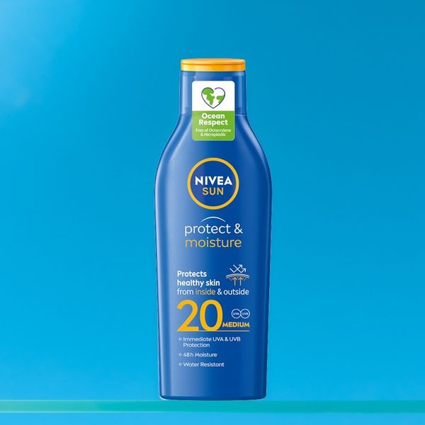 NIVEA SUN Protect & Moisture Balsam do opalania SPF 20, 200 ml zdjęcie 3