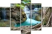 100CM 150CM OBRAZ 5 ELEM NAD WODOSPADEM ŚCIENNY