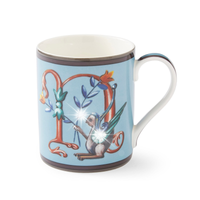 Spode Kubek Kit Kemp Alphabet 340ml literka N na prezent niebieski