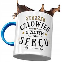 Kubek Błękitny Dla Stanisława Staszka Kolegi Męża Z Nadrukiem Ze Zdjęciem
