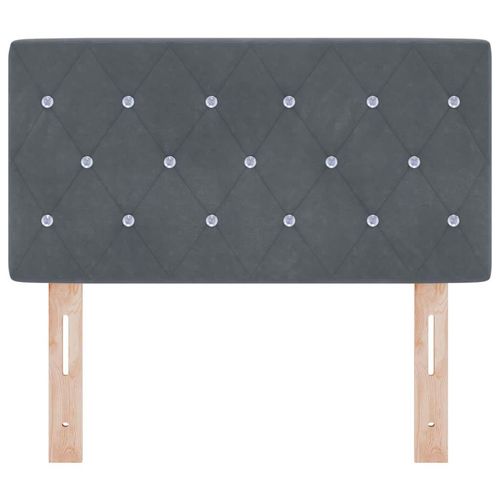 Wezgłowie Aksamitne Argyle Ciemnoszary 80 cm Aksamit na Arena.pl