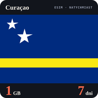 Karta eSIM Internet Curaçao 1 GB na 7 dni - bez rejestracji