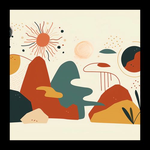 Plakat 20x20cm Kosmos Barw na Arena.pl