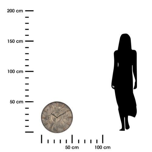 Zegar Deyan 50cm brązowy zdjęcie 4