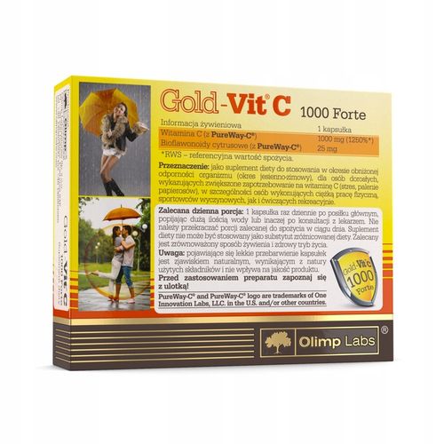 OLIMP GOLD-VIT C 1000 Forte 30kaps WITAMINA C na Arena.pl