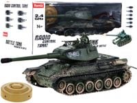 Zdalnie Sterowany Czołg T-34 Dla Dzieci 3+ Strzelający Model Kamuflaż 1:28