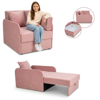 Łóżko dziecięce sofa kanapa różowe pudrowy róż Denis 3B Family Meble