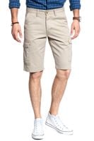 KRÓTKIE SPODENKI WRANGLER CARGO SHORT CAMEL WASHED W15DHC49J W31