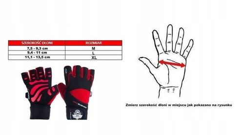 Rękawiczki na siłownie BUSHIDO WG-161 r.L na Arena.pl