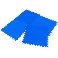 Mata do ćwiczen puzzle Enero 4 szt. 1005485 60x60cm niebieski