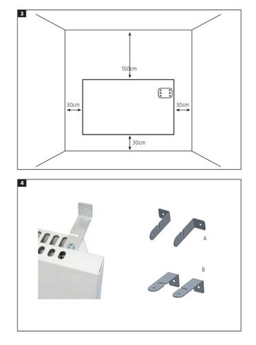 GRZEJNIK ELEKTRYCZNY ŚCIENNY BIAŁY 1200W TERMOSTAT PILOT na Arena.pl