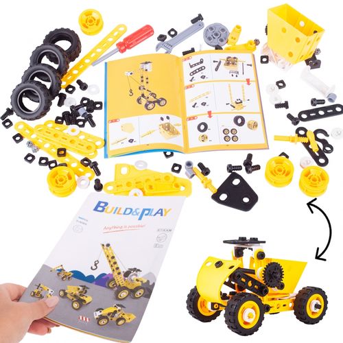 Klocki KONSTRUKCYJNE Pojazdy Mega Konstruktor 8w1 100 elementów na Arena.pl